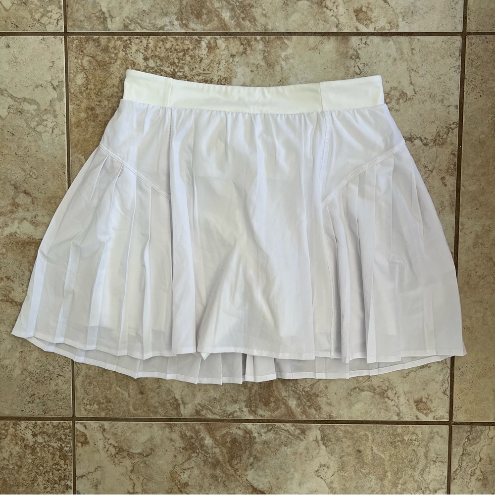 Spanx White Pleated Women's Skirt Tennis Skort